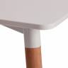 Стол JOHN (mod. T1001) МДФ/дерево, 120 х 80 х 75 см , White (Белый) / Natural (натуральный) White (Белый) / Natural (натуральный) МДФ/дерево