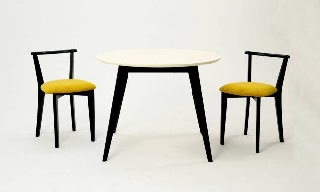 Стол Сканди К 100 чёрное дерево/слоновая кость Стол Сканди К 100 чёрное дерево/слоновая кость