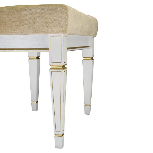 Банкетка Васко В 97Н белый ясень/золото