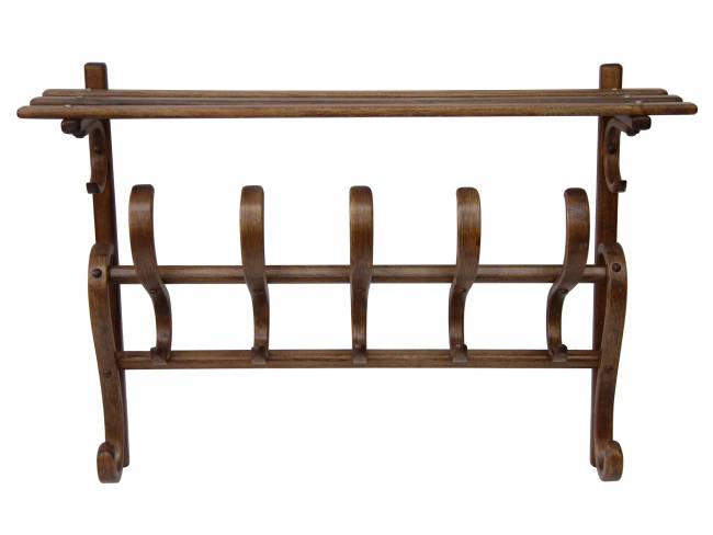 Вешалка настенная В 7Н средне-коричневый