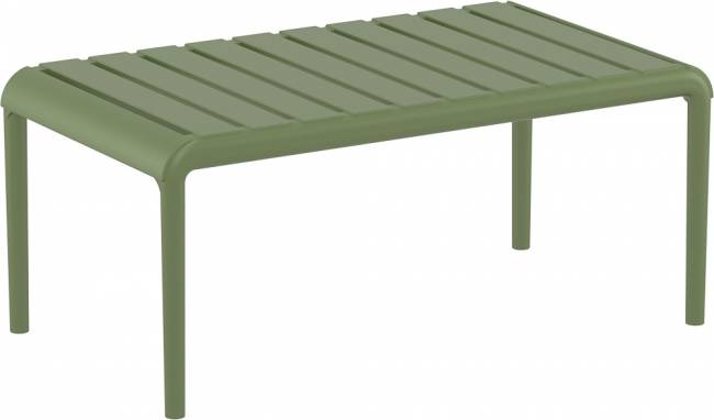 Столик пластиковый журнальный Paris Lounge Table оливковый 900х500х400 мм