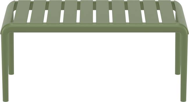 Столик пластиковый журнальный Paris Lounge Table оливковый 900х500х400 мм