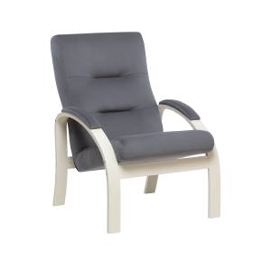 Кресло Leset Лион Слоновая кость V32 серый