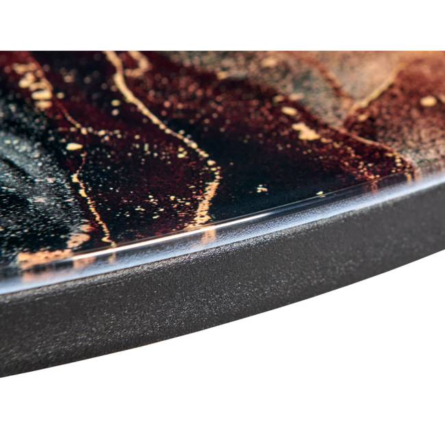 Набор кофейных столиков Tango космический с чёрными ножками, 2шт Набор кофейных столиков Tango космический с чёрными ножками, 2шт