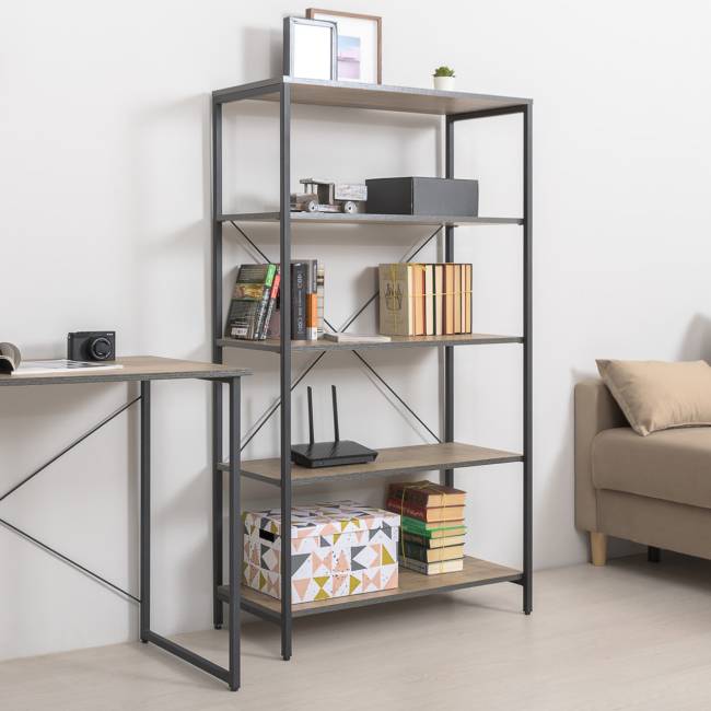 Открытый стеллаж с полками и стеллаж Трувор 13.151.02 цвет дуб гранж песочный/интра Открытый стеллаж с полками и стеллаж Трувор 13.151.02 цвет дуб гранж песочный/интра