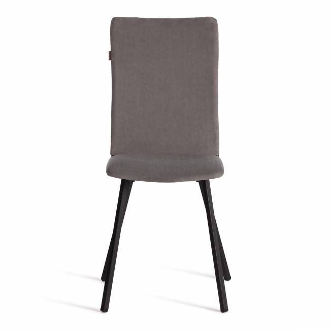 Стул обеденный La Rousse флок , серый/черный, 29, 49х50х93 серый флок Стул обеденный La Rousse флок , серый/черный, 29, 49х50х93 серый флок