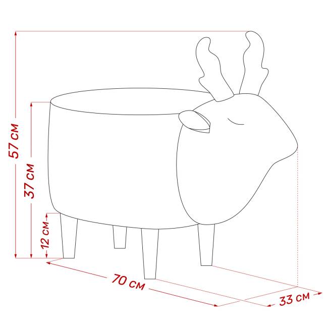 Пуф Leset Maral COMBI V18 бежевый, компаньон V01 белый Бук