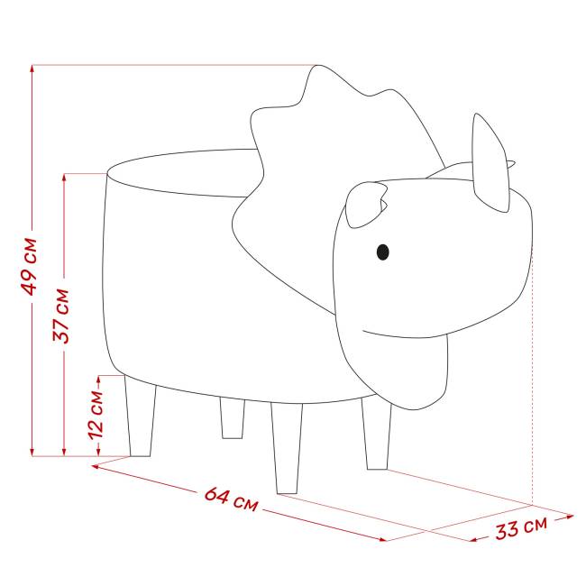 Пуф Leset Dino COMBI V43 зелёный, компаньон V01 белый Бук Пуф Leset Dino COMBI V43 зелёный, компаньон V01 белый Бук