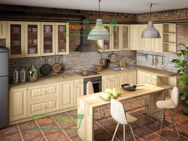 Шкаф навесной 600 х 300 х 900 филенка, сосна, без покраски