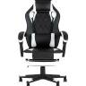Кресло игровое TopChairs Virage черно-белое