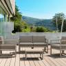 Комплект пластиковой мебели Mykonos бежевый, светло-коричневый