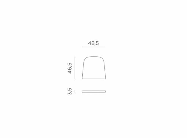 Подушка для кресла Net сардиния 460х485х35 мм Подушка для кресла Net сардиния 460х485х35 мм