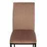 Стул CAPRI (mod. 39) металл, вельвет, 49.5 х 41 х 93,5 см, Beige (бежевый) HLR8 / черный (Комплект из 4 шт.) Beige (бежевый) HLR8 / черный металл, вельвет