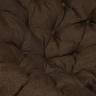 Кресло PAPASAN/ПАПАСАН 23/01 W  /с подушкой/ диаметр подушки 125 см, 115х101х104 см, Antique brown (античный черно-коричневый), ткань Коричневый, Antique brown (античный черно-коричневый)