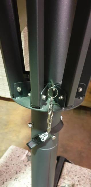 Зонт профессиональный телескопический 4х4 м Capri Dark антрацит, слоновая кость 4000х4000 мм Зонт профессиональный телескопический 4х4 м Capri Dark антрацит, слоновая кость 4000х4000 мм