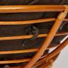 Кресло PAPASAN/ПАПАСАН 23/01 W  /с подушкой/ диаметр подушки 125 см, 115х101х104 см, Cognac (коньяк), ткань Коричневый, 3М7-147 Cognac (коньяк)