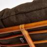 Кресло PAPASAN/ПАПАСАН 23/01 W  /с подушкой/ диаметр подушки 125 см, 115х101х104 см, Cognac (коньяк), ткань Коричневый, 3М7-147 Cognac (коньяк)