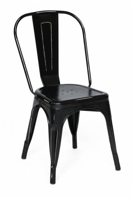 Стул LOFT CHAIR (mod. 012) / 1 шт. в упаковке металл, 45*35*85см, черный/black vintage (Комплект из 1 шт.) черный/black vintage металл