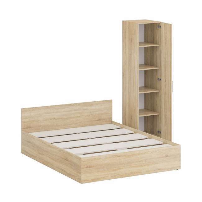 Кровать двуспальная 1600 с пеналом Стандарт цвет дуб сонома Кровать двуспальная 1600 с пеналом Стандарт цвет дуб сонома