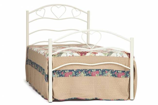 Кровать ROXIE 90*200 см (Single bed), белый (White) Белый (White)