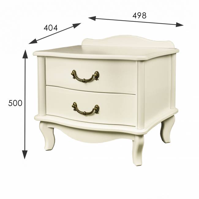 Тумбочка Джульетта 2 ящ. дуб шампань Л Тумбочка Джульетта 2 ящ. дуб шампань Л