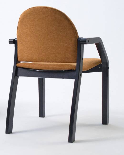 Стул-кресло Джуно 2.0 чёрный/карри